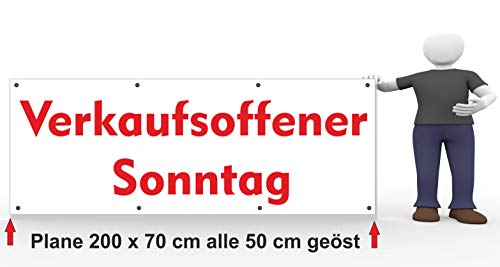 Werbebanner Verkaufsoffener Sonntag von wodtke-werbetechnik