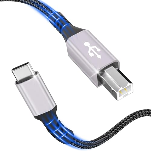 Druckerkabel,USB C Druckerkabel,0.3M US B C auf USB B Drucker kabel Nylon geflochtenes US B C MIDI Kabel Kompatibel mit MacBook Pro/Air,iMac,Matebook,Dell XPS,HP,Epson,Canon,Brother,Lexmark usw Druckerkabel,USB C Druckerkabel,0.3M US B C auf USB B Drucker kabel Nylon geflochtenes US B C MIDI Kabel Kompatibel mit MacBook Pro/Air,iMac,Matebook,Dell XPS,HP,Epson,Canon,Brother,Lexmark usw von woednx