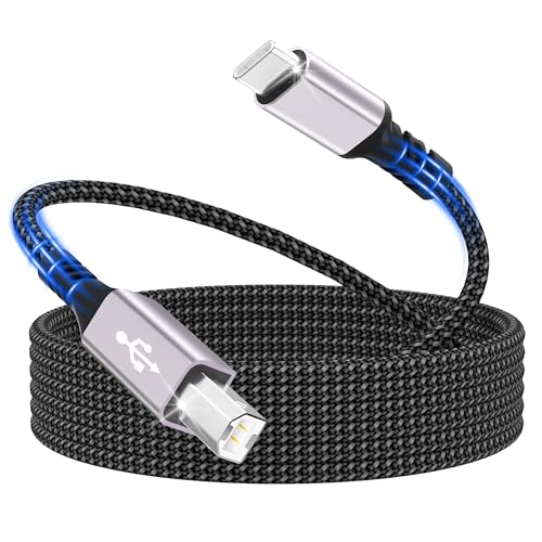 Druckerkabel,USB C Druckerkabel,2M US B C auf USB B Drucker kabel Nylon geflochtenes US B C MIDI Kabel Kompatibel mit MacBook Pro/Air,iMac,Matebook,Dell XPS,HP,Epson,Canon,Brother,Lexmark usw Druckerkabel,USB C Druckerkabel,2M US B C auf USB B Drucker kabel Nylon geflochtenes US B C MIDI Kabel Kompatibel mit MacBook Pro/Air,iMac,Matebook,Dell XPS,HP,Epson,Canon,Brother,Lexmark usw von woednx