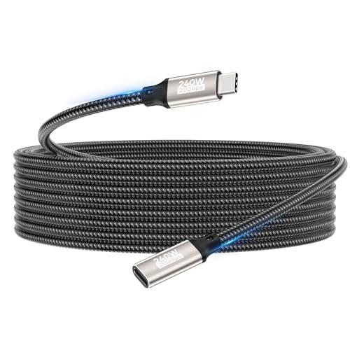 USB C Verlängerung kabel 2M,240W/20Gbps/5K@60Hz USB C 3.2 Extender,4K@144Hz Typ C Video Verlängerungs kabel Stecker zu Buchse Kompatibel mit iPhone 16/15/MacBook Pro/iPad Pro/XPS 15/Galaxy S24/Laptop USB C Verlängerung kabel 2M,240W/20Gbps/5K@60Hz USB C 3.2 Extender,4K@144Hz Typ C Video Verlängerungs kabel Stecker zu Buchse Kompatibel mit iPhone 16/15/MacBook Pro/iPad Pro/XPS 15/Galaxy S24/Laptop von woednx
