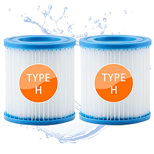 woejgo Schwimmbad Filter Typ H Filterkartuschen Pool, Poolfilter Filterpatrone für Reinigungs-Ersatz, Whirlpool-Filter, Easy Set Pool Kartuschen, 2 Stück woejgo Schwimmbad Filter Typ H Filterkartuschen Pool, Poolfilter Filterpatrone für Reinigungs-Ersatz, Whirlpool-Filter, Easy Set Pool Kartuschen, 2 Stück von woejgo