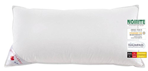 wohnTRAUM 24 Kopfkissen Komfort - Made in Germany - 85% Federn 15% Daunen - 600 g - Öko-Tex-100, NOMITE, Traumpass 40x80cm weiß wohnTRAUM 24 Kopfkissen Komfort - Made in Germany - 85% Federn 15% Daunen - 600 g - Öko-Tex-100, NOMITE, Traumpass 40x80cm weiß von wohnTRAUM 24