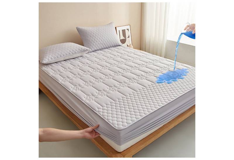 Matratzenauflage Wasserdicht Allergiker Baumwolle Matratzenschoner 90x200cm, 180x200cm wohnTRAUM24, Waschbar Anti Milben Allergiker Matratzenauflage mit Rundumbezug Matratzenauflage Wasserdicht Allergiker Baumwolle Matratzenschoner 90x200cm, 180x200cm wohnTRAUM24, Waschbar Anti Milben Allergiker Matratzenauflage mit Rundumbezug von wohnTRAUM24