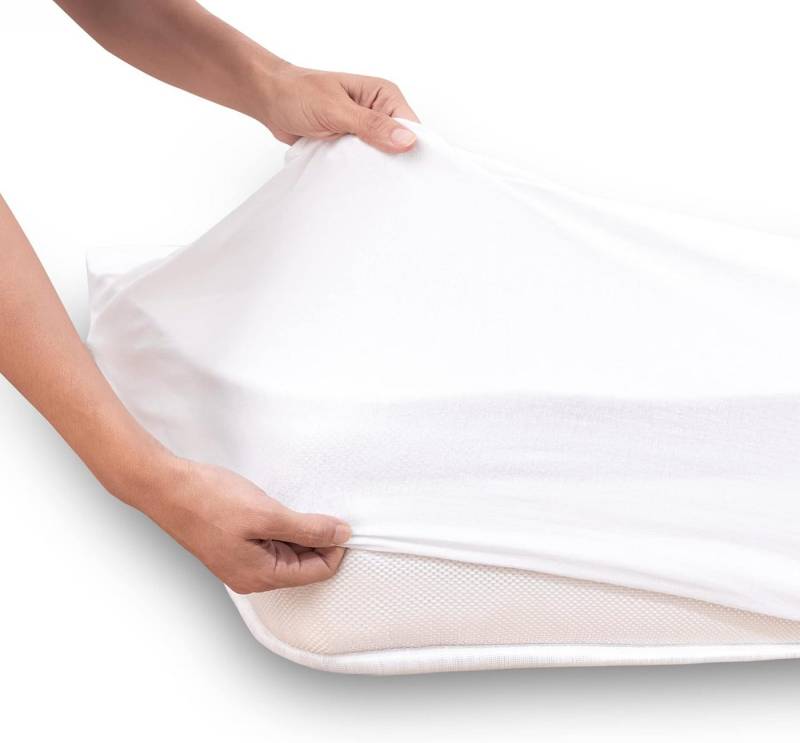 Matratzenschoner Matratzenschutzbezug mit 160 x 200 cm Rundumgummizug wasserdicht wohnTRAUM24, Geeignet für Personen mit Stauballergien von wohnTRAUM24
