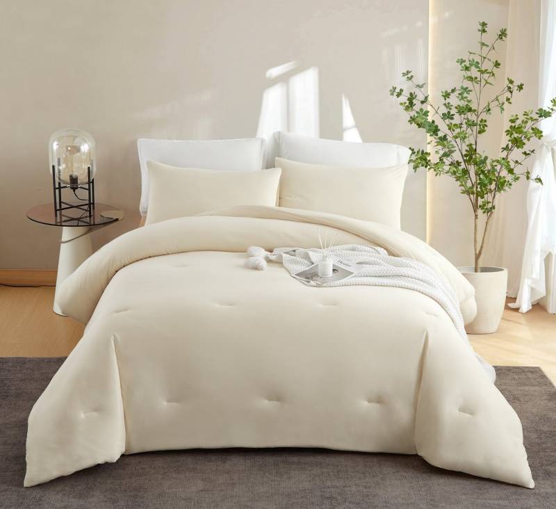 wohnTRAUM24 Bettwäsche Bettwäsche 135x200 mit Reißverschluss Mikrofaser, Weich und Bügelfrei, Premium Qualität, uni, mit Kissenbezüge 80x80cm wohnTRAUM24 Bettwäsche Bettwäsche 135x200 mit Reißverschluss Mikrofaser, Weich und Bügelfrei, Premium Qualität, uni, mit Kissenbezüge 80x80cm von wohnTRAUM24