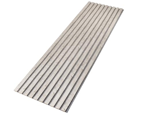 Akustikpaneele NOBLE 1,485m² - 275cm x 54cm* set - (set = 2 Stück 275cm x 27cm) | Farbe: Soumi 703 | Wandverkleidung | Akustikpaneel | Wandpaneele auf filz | Akustikfilz | Wandpaneele von wohnartig