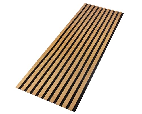 wohnartig® | AKUSTIKPANEELE auf schwarzem HDF | MODULLO 1,65 m² set Farbe: Eiche Windsor 280 | Wandverkleidung | Lamellenverkleidung | Akustikpaneel | Wandpaneele von wohnartig