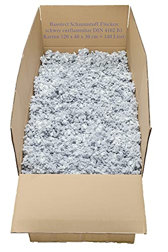 Basotect ® Schaumstoffflocken schwer entflammbar 140 Liter Karton von wohnen.com