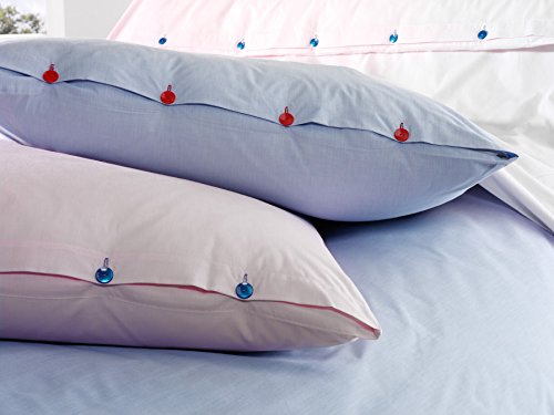 wohnen.com Bettwäsche Set hellblau 135/200 cm + 80/80 cm von wohnen.com