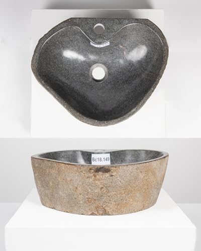 40 cm oval Naturstein-Waschbecken Flussstein Findling Granit Becken Stein-Aufsatzwascbecken Bad Gäste WC Naturstein Handwaschbecken Wohnfreuden 40 cm oval Naturstein-Waschbecken Flussstein Findling Granit Becken Stein-Aufsatzwascbecken Bad Gäste WC Naturstein Handwaschbecken Wohnfreuden von wohnfreuden