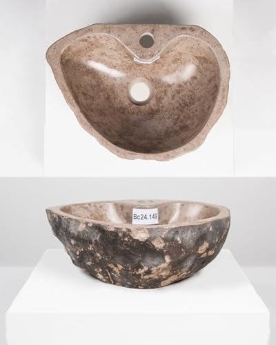 40 cm oval Naturstein-Waschbecken Flussstein Findling Granit Becken Stein-Aufsatzwascbecken Bad Gäste WC Naturstein Handwaschbecken Wohnfreuden 40 cm oval Naturstein-Waschbecken Flussstein Findling Granit Becken Stein-Aufsatzwascbecken Bad Gäste WC Naturstein Handwaschbecken Wohnfreuden von wohnfreuden
