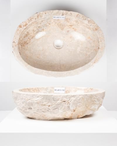 50 cm rundes Marmor Waschbecken in creme Farben von WOHNFREUDEN -Mit Unikat Auswahl 50 cm rundes Marmor Waschbecken in creme Farben von WOHNFREUDEN -Mit Unikat Auswahl von wohnfreuden