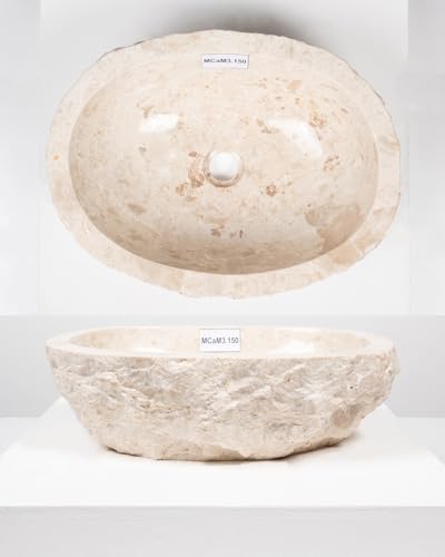 50 cm rundes Marmor Waschbecken in creme Farben von WOHNFREUDEN -Mit Unikat Auswahl 50 cm rundes Marmor Waschbecken in creme Farben von WOHNFREUDEN -Mit Unikat Auswahl von wohnfreuden