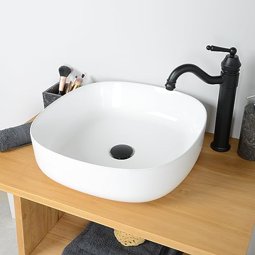 Keramik Aufsatzwaschbecken 46 cm weiss Quadrat rechteckig Keramikwaschbecken Bad Wohnfreuden Keramik Aufsatzwaschbecken 46 cm weiss Quadrat rechteckig Keramikwaschbecken Bad Wohnfreuden von wohnfreuden
