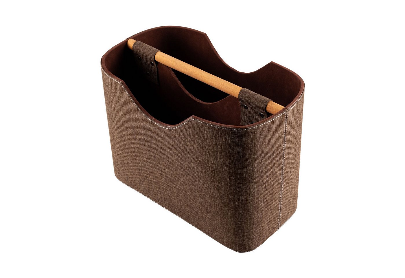 wohnfreuden Aufbewahrungsbox Zeitungsständer aus Stoff und Teakholz 40 cm braun wohnfreuden Aufbewahrungsbox Zeitungsständer aus Stoff und Teakholz 40 cm braun von wohnfreuden