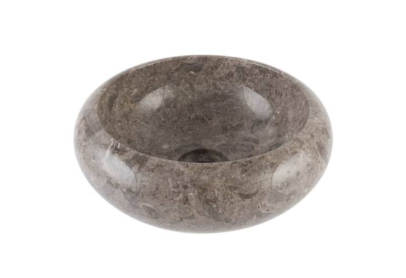wohnfreuden Aufsatzwaschbecken Marmor Waschbecken 30cm Asbak mini poliert grau (Kein Set), 50_93924 von wohnfreuden