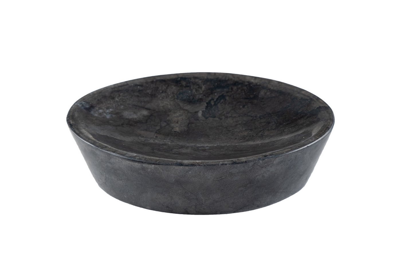 wohnfreuden Dekoschale Marmor Steinschale 15 cm oval schwarz, 1275 von wohnfreuden