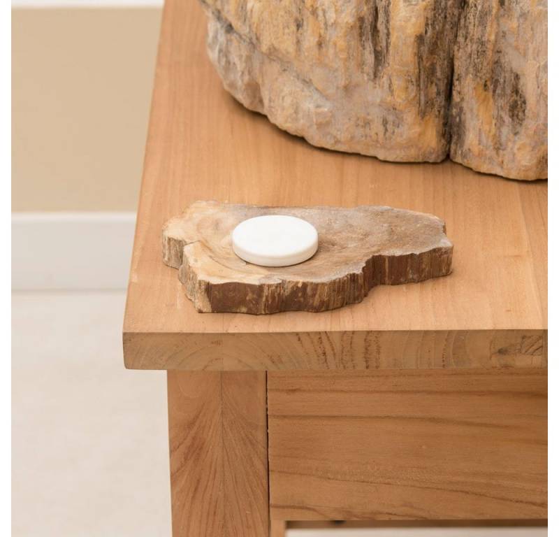 wohnfreuden Dekoschale Schale aus fossilem Holz 12 cm, 28607 von wohnfreuden