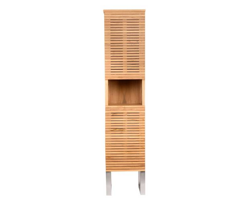 wohnfreuden Hochschrank Teakholz Hochschrank SHADE 180 cm von wohnfreuden