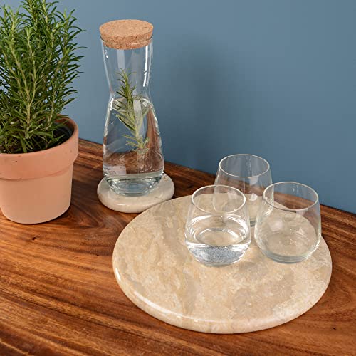 wohnfreuden Marmor Tischset Creme rund 30 cm - Tablett aus Stein für Wohnzimmer oder Küche wohnfreuden Marmor Tischset Creme rund 30 cm - Tablett aus Stein für Wohnzimmer oder Küche von wohnfreuden