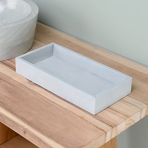 wohnfreuden Sandsteintablett grün eckig 30 cm - Deko Stein Tablett aus Sandstein für Badezimmer, Wohnzimmer oder Küche von wohnfreuden