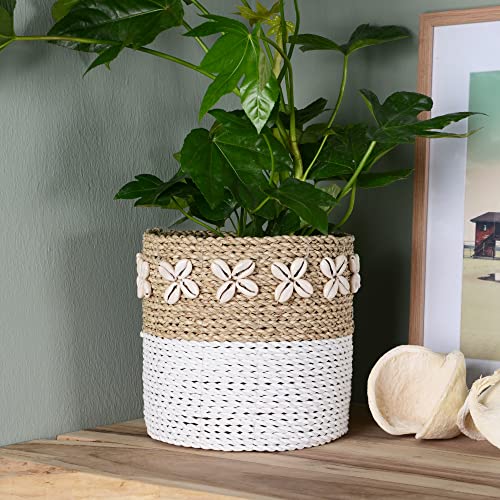 wohnfreuden Seegras Aufbewahrungs-Korb weiß versch. Größen Aufbewahrung Korb von wohnfreuden