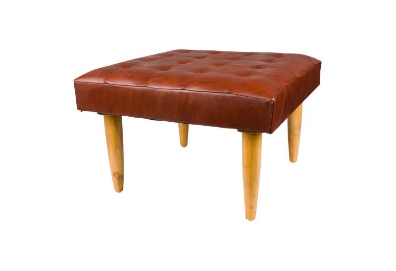 wohnfreuden Sitzhocker Leder-Hocker Malaka braun, 29500 von wohnfreuden