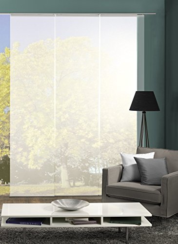 wohnfuehlidee 3er-Set Flächenvorhänge ROM transparent Uni Weiss wohnfuehlidee 3er-Set Flächenvorhänge ROM transparent Uni Weiss von wohnfuehlidee