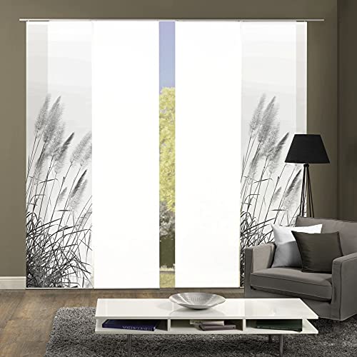 wohnfuehlidee 4er-Set Schiebegardinen Cathleen Blickdicht, Höhe 245 cm, grau wohnfuehlidee 4er-Set Schiebegardinen Cathleen Blickdicht, Höhe 245 cm, grau von wohnfuehlidee