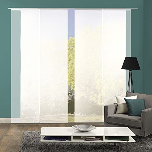 wohnfuehlidee 4er-Set Schiebevorhang ROM transparent Uni Weiss wohnfuehlidee 4er-Set Schiebevorhang ROM transparent Uni Weiss von wohnfuehlidee