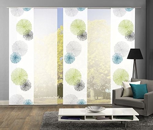 wohnfuehlidee 5er-Set Flächenvorhang, SCOPPIO, Höhe 245 cm, 3X Bedruckt blickdicht/2x Uni Weiss transparent wohnfuehlidee 5er-Set Flächenvorhang, SCOPPIO, Höhe 245 cm, 3X Bedruckt blickdicht/2x Uni Weiss transparent von wohnfuehlidee