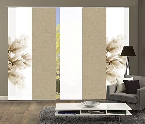 wohnfuehlidee 5er-Set Schiebegardinen MALENKA Blickdicht, Höhe 245 cm, Sand wohnfuehlidee 5er-Set Schiebegardinen MALENKA Blickdicht, Höhe 245 cm, Sand von wohnfuehlidee
