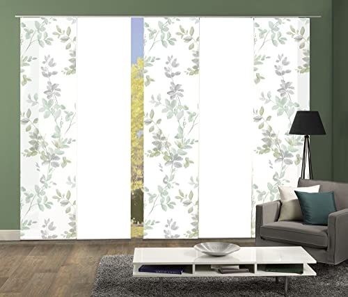 wohnfuehlidee 5er-Set Schiebegardinen Madeleine Blickdicht, Höhe 245 cm, Salbei wohnfuehlidee 5er-Set Schiebegardinen Madeleine Blickdicht, Höhe 245 cm, Salbei von wohnfuehlidee