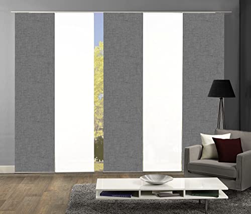 wohnfuehlidee 5er-Set Schiebevorhänge Marlies Blickdicht, Höhe 245 cm, grau wohnfuehlidee 5er-Set Schiebevorhänge Marlies Blickdicht, Höhe 245 cm, grau von wohnfuehlidee