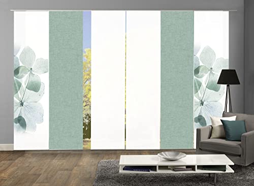wohnfuehlidee 6er-Set Schiebegardinen Marcella Blickdicht, Höhe 245 cm, Mint wohnfuehlidee 6er-Set Schiebegardinen Marcella Blickdicht, Höhe 245 cm, Mint von wohnfuehlidee