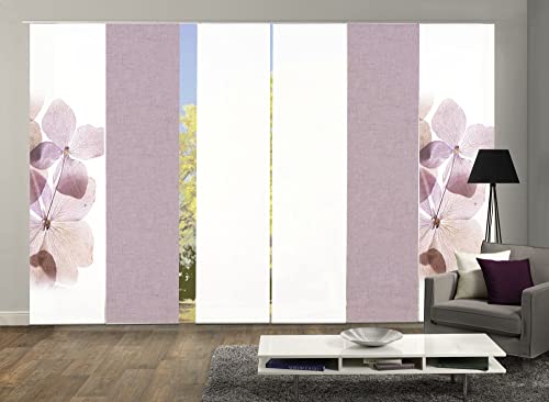 wohnfuehlidee 6er-Set Schiebegardinen Marcella Blickdicht, Höhe 245 cm, Rose wohnfuehlidee 6er-Set Schiebegardinen Marcella Blickdicht, Höhe 245 cm, Rose von wohnfuehlidee