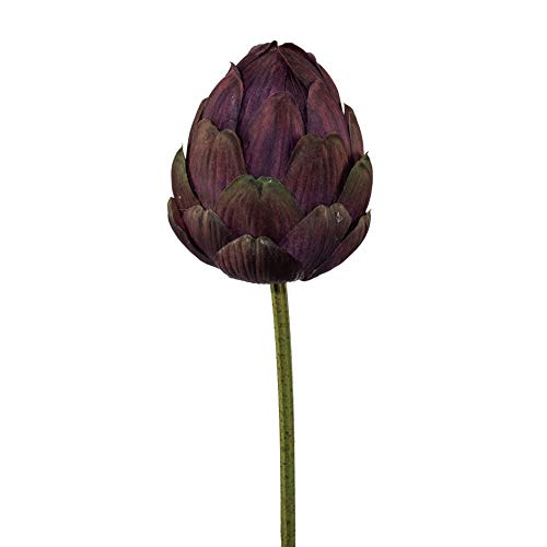 wohnfuehlidee Kunstblume Artischocke, 2er Set, Farbe aubergine, Höhe ca. 85 cm von wohnfuehlidee