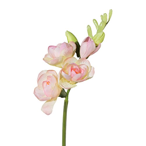 wohnfuehlidee Kunstblume Freesie, 5er Set, Farbe rosa, Höhe ca. 50 cm von wohnfuehlidee