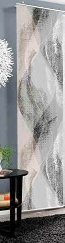 wohnfuehlidee Schiebevorhang Deko Blickdicht Amara, Farbe Stein, Größe BxH 60x245 cm von wohnfuehlidee