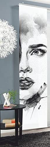 wohnfuehlidee Schiebevorhang Deko Blickdicht Indira, Farbe grau, Größe BxH 60x245 cm wohnfuehlidee Schiebevorhang Deko Blickdicht Indira, Farbe grau, Größe BxH 60x245 cm von wohnfuehlidee