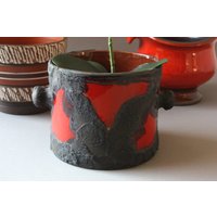 Marei Fat Lava Blumentopf Vintage, Übertopf Keramik von wohnraumformer