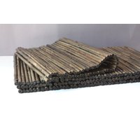 Rustikales Platzset Aus Bambus, Untersetzer Rattan, Boho Set Korb, Bohème Tischdeko von wohnraumformer