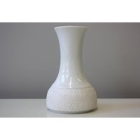 Thomas Germany, Biskuitvase/Bisquit Vase Porzellanvase Weiß, 60Er 70Er Vintage von wohnraumformer