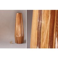 Vase Holz Vintage, Blumenvase, Holzdeko von wohnraumformer