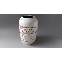 Vintage Vase, Blumenvase Keramik, Scheurich Europ Linie 238 18 von wohnraumformer