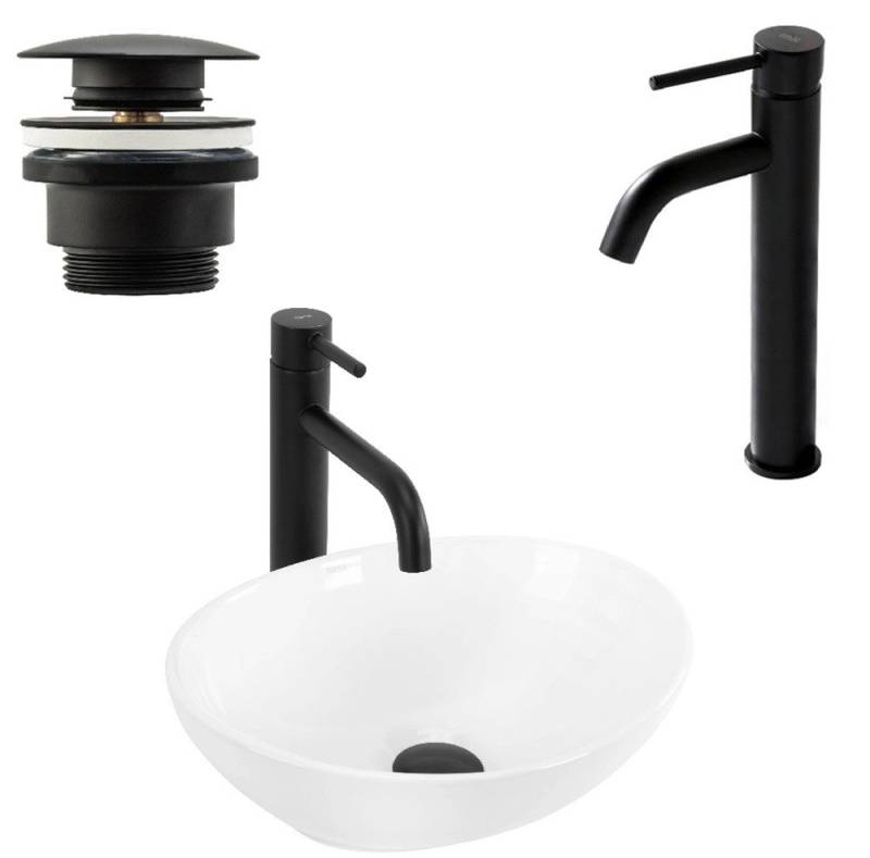 wohnwerk.idee Aufsatzwaschbecken Waschbecken Keramik Weiß Klein Mini Oval Gäste WC günstig wohnwerk.idee Aufsatzwaschbecken Waschbecken Keramik Weiß Klein Mini Oval Gäste WC günstig von wohnwerk.idee