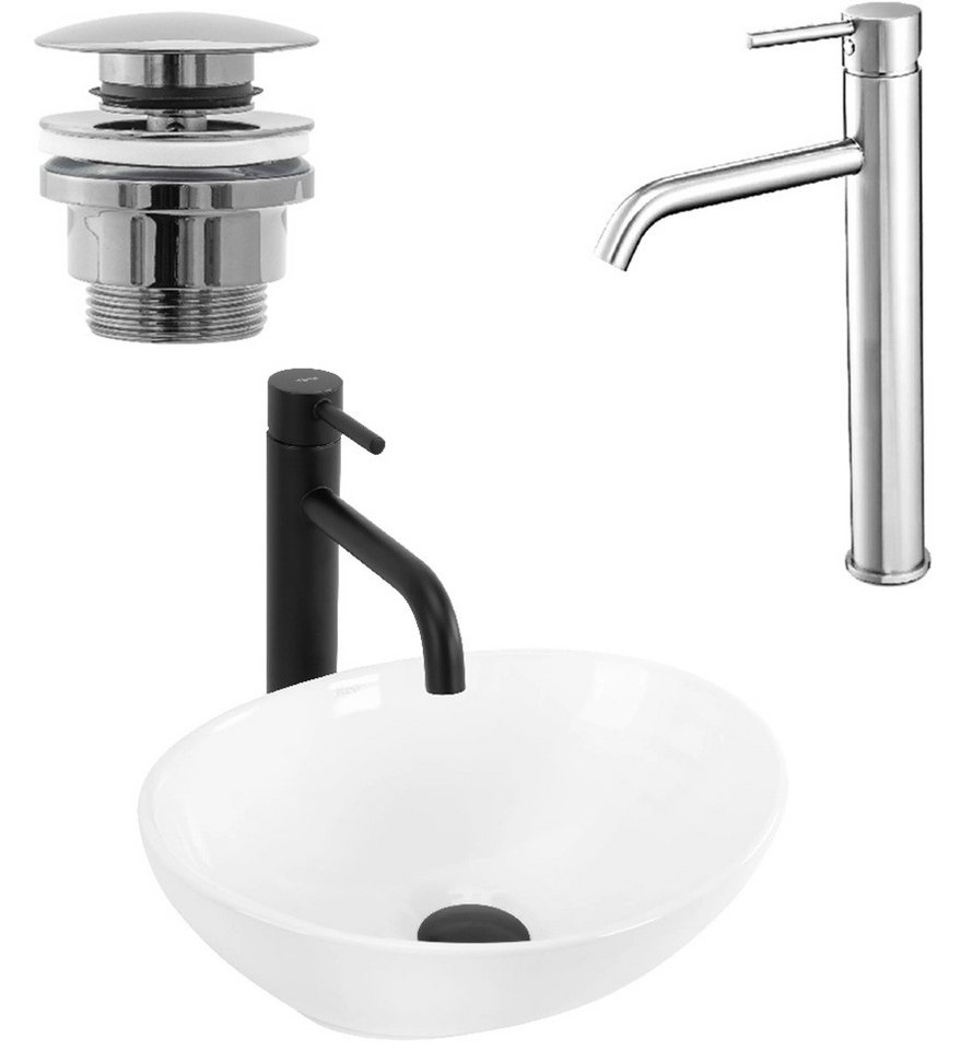 wohnwerk.idee Aufsatzwaschbecken Waschbecken Keramik Weiß Klein Mini Oval Gäste WC günstig wohnwerk.idee Aufsatzwaschbecken Waschbecken Keramik Weiß Klein Mini Oval Gäste WC günstig von wohnwerk.idee