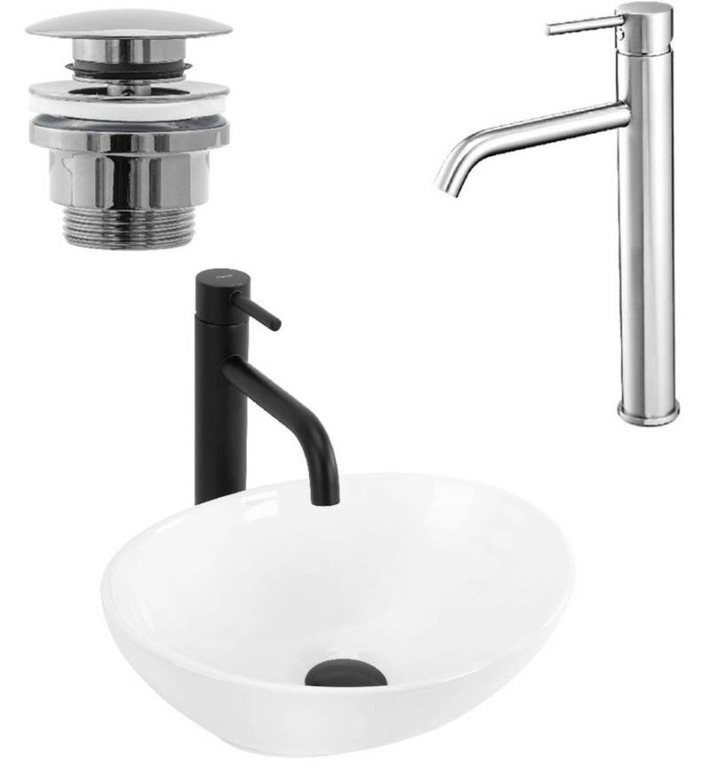 wohnwerk.idee Aufsatzwaschbecken Waschbecken Keramik Weiß Klein Mini Oval Gäste WC günstig wohnwerk.idee Aufsatzwaschbecken Waschbecken Keramik Weiß Klein Mini Oval Gäste WC günstig von wohnwerk.idee