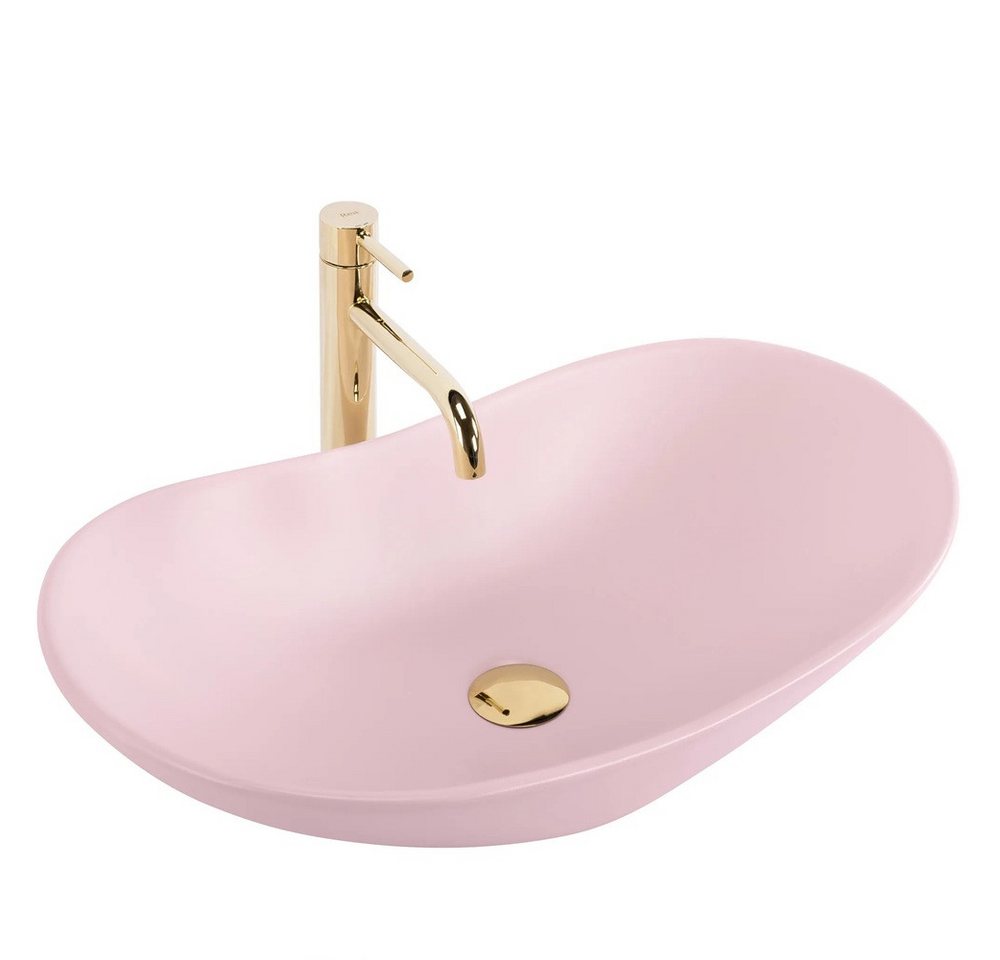 wohnwerk.idee Aufsatzwaschbecken Waschbecken Waschtisch Design Pink Blau Grün Olive Matt von wohnwerk.idee