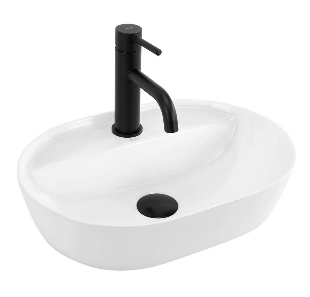 wohnwerk.idee Aufsatzwaschbecken Waschbecken Waschtisch Weiß mit Hahnloch Klein Günstig Gäste WC wohnwerk.idee Aufsatzwaschbecken Waschbecken Waschtisch Weiß mit Hahnloch Klein Günstig Gäste WC von wohnwerk.idee